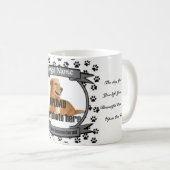 Mug empreintes de pattes Dog Memorial Keepsaké (Devant droit)