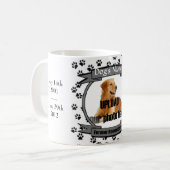 Mug empreintes de pattes Dog Memorial Keepsaké (Devant gauche)
