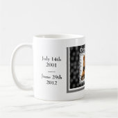 Mug empreintes de pattes Dog Memorial Keepsaké (Gauche)