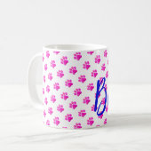 Mug Empreintes de pattes NOM DE L'ANIMAL Chat Chien An (Devant gauche)