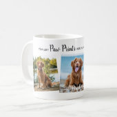 Mug Empreintes de pattes Personnalisés Dans Notre Coeu (Devant gauche)