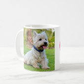 Mug Empreintes de pattes personnalisés de congé de (Devant gauche)