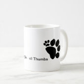 Mug - Empreintes de pattes polydactyles (Devant droit)