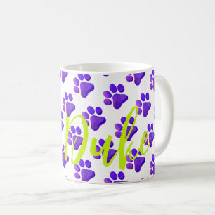 Mug Empreintes de pattes Purple PET NOM Chat Chien Col