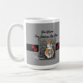 Mug empreintes de pattes sur My Heart Grey (Gauche)