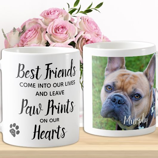 Mug Empreintes de pattes sur nos coeurs Pet Memorial P