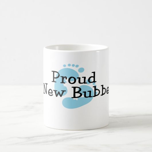 Mug Empreintes de pied de bébé garçon de fière nouvell (Centre)
