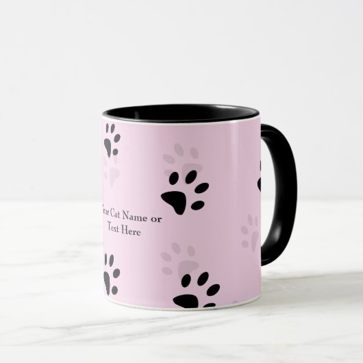 Mug Empreintes du chat (Devant droit)