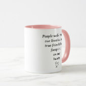 Mug Empreintes sur nos coeurs (Devant droit)