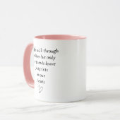 Mug Empreintes sur nos coeurs (Devant gauche)