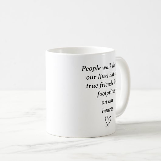 Mug Empreintes sur nos coeurs (Devant droit)