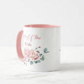 Mug en aquarelle mère de la mariée teint rose fémi (Devant gauche)