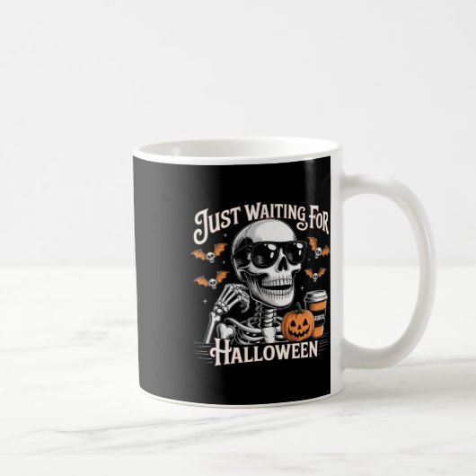 Mug En Attendant Juste Halloween Skeleton Coffee Jack (Droite)