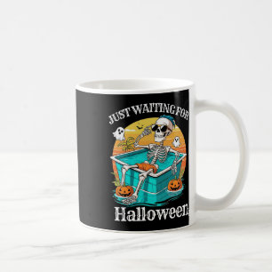 Mug En Attente D'Halloween Funny Retro Skeleton Su