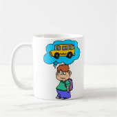 Mug En Attente Du Bus De L'École (Gauche)
