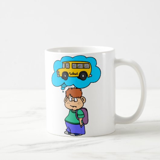 Mug En Attente Du Bus De L'École (Droite)
