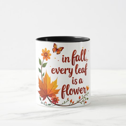 Mug "En automne, chaque feuille est une fleur" (Centre)