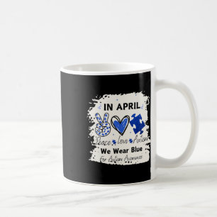 Mug En Avril Nous Portons Bleu Pour Sensibilisation su