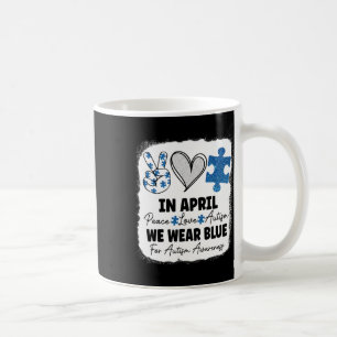 Mug En Avril Nous Portons Bleu Pour Sensibilisation su