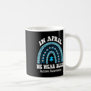 Mug En Avril Nous Portons Bleu Sensibilisation sur l'a