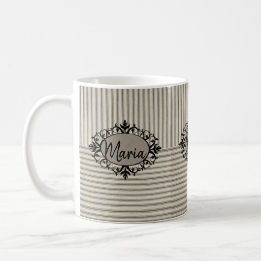 Mug en bande beige (Gauche)