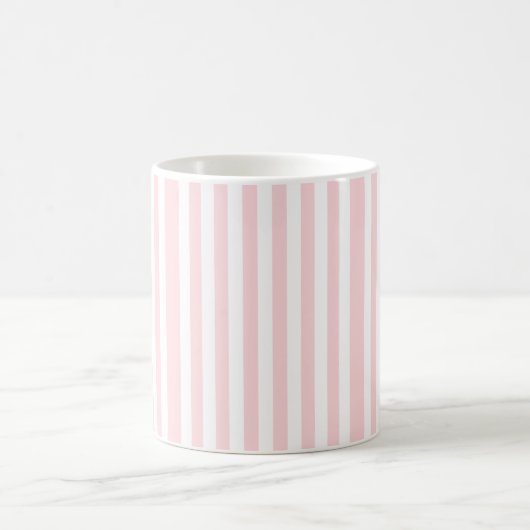 Mug en bande rose et blanche (Centre)