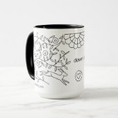 Mug En bas du terrier de lapin, Sarah Fielke BOM 2017 (Devant gauche)