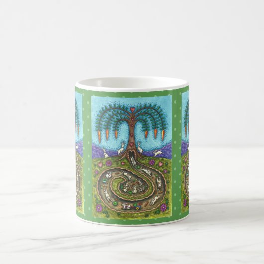 MUG EN BAS DU TROU DE RABBIT, CARROT WILLOE TREE FOLK (Centre)