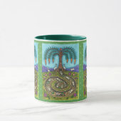 MUG EN BAS DU TROU DE RABBIT, CARROT WILLOE TREE FOLK  (Centre)