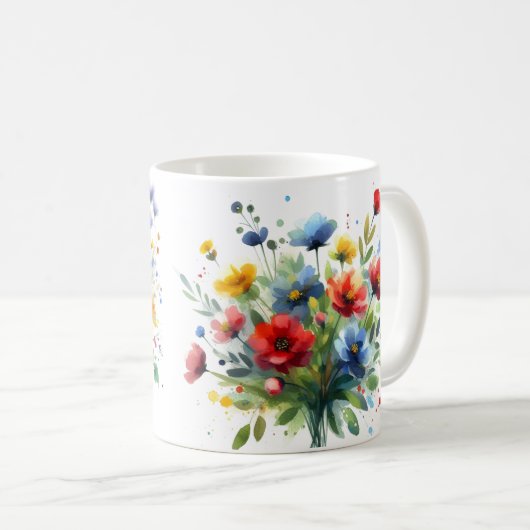 Mug En bukett vilda blommor (Devant droit)