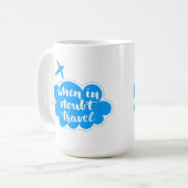 Mug En cas de doute nuage de voyage (Devant gauche)