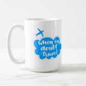 Mug En cas de doute nuage de voyage (Gauche)