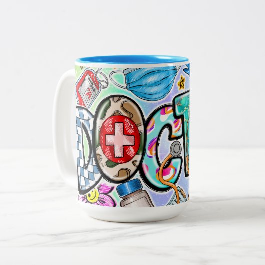 Mug en céramique à deux tons (Devant gauche)