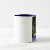 mug en céramique à deux tons à pétales d'iris (Centre)