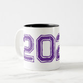 Mug en céramique à deux tons avec impression audac (Devant gauche)