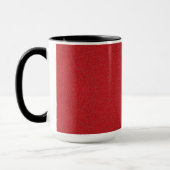 Mug en céramique à deux tons de tomate rouge bruit (Gauche)