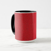 Mug en céramique à deux tons de tomate rouge bruit (Devant gauche)