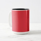 Mug en céramique à éclat rouge tomate - Personnali (Devant gauche)