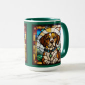 Mug en céramique Beagle mignon (Devant droit)