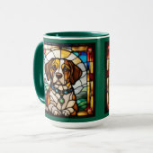 Mug en céramique Beagle mignon (Devant gauche)