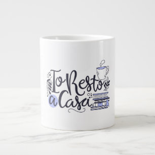 Mug en céramique blanche - "Au meilleur château" A