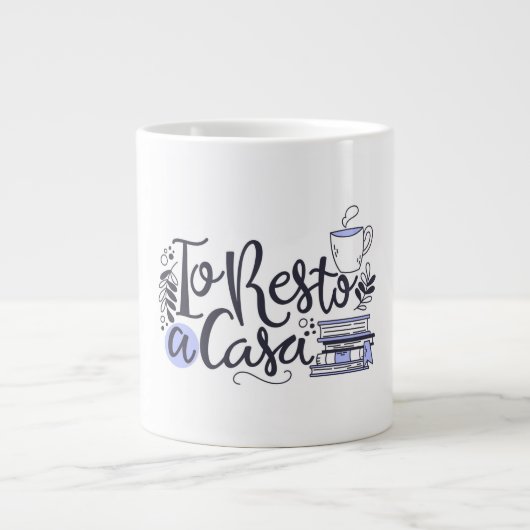 Mug en céramique blanche - "Au meilleur château" A (Devant)