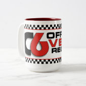 Mug en céramique C6VR à deux tons 15oz (Devant gauche)