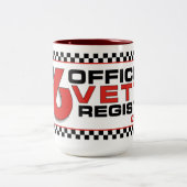 Mug en céramique C6VR à deux tons 15oz (Centre)