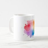 Mug en céramique couleur peinture Abstraite - Arti (Devant gauche)