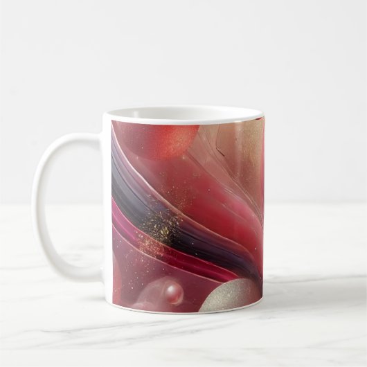 Mug en céramique d'art Abstrait (Gauche)