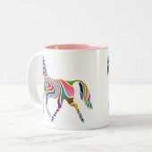 Mug en céramique de cheval avité (Devant gauche)