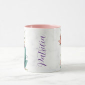 Mug en céramique de conception florale personnalis (Centre)