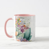 Mug en céramique de conception florale personnalis (Gauche)