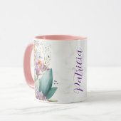 Mug en céramique de conception florale personnalis (Devant gauche)